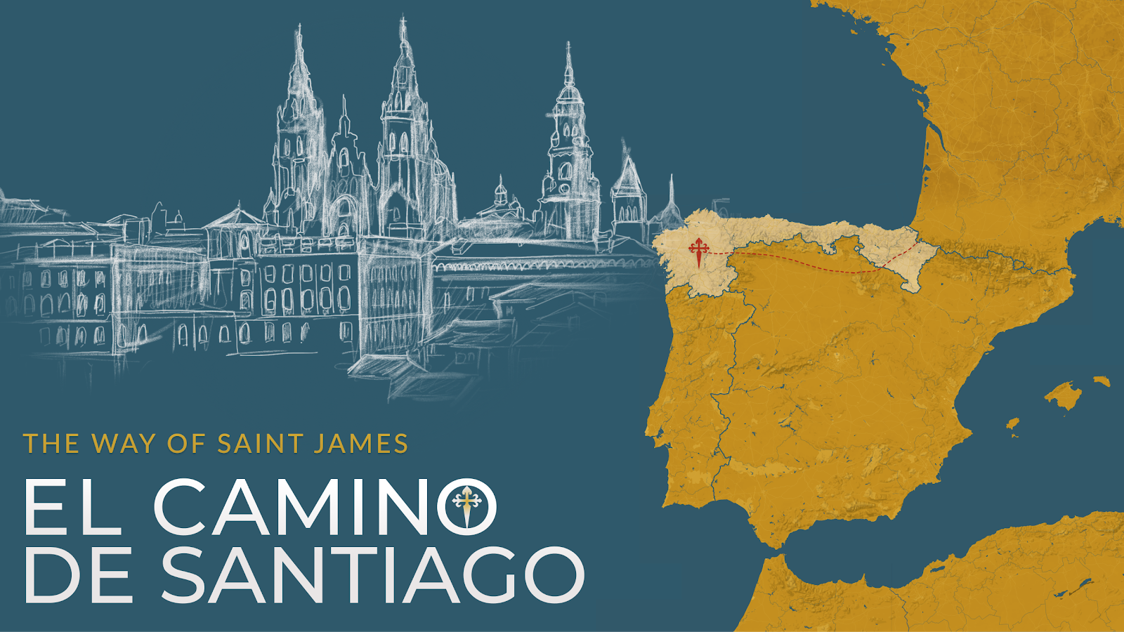 pilgrimage camino de santiago map
