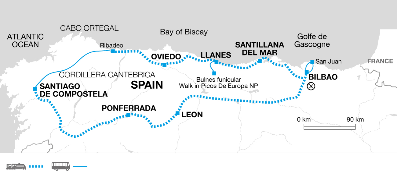 northern spain train trips