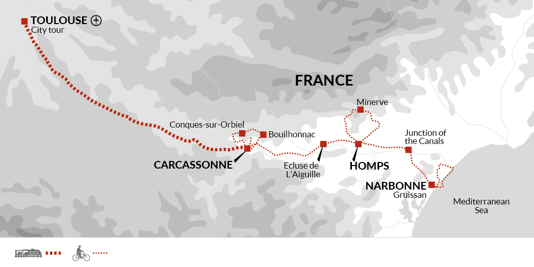 tourhub | Explore! | Canal Du Midi | Tour Map
