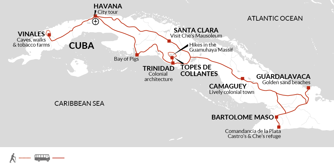 tourhub | Explore! | Cuba Libre! | Tour Map