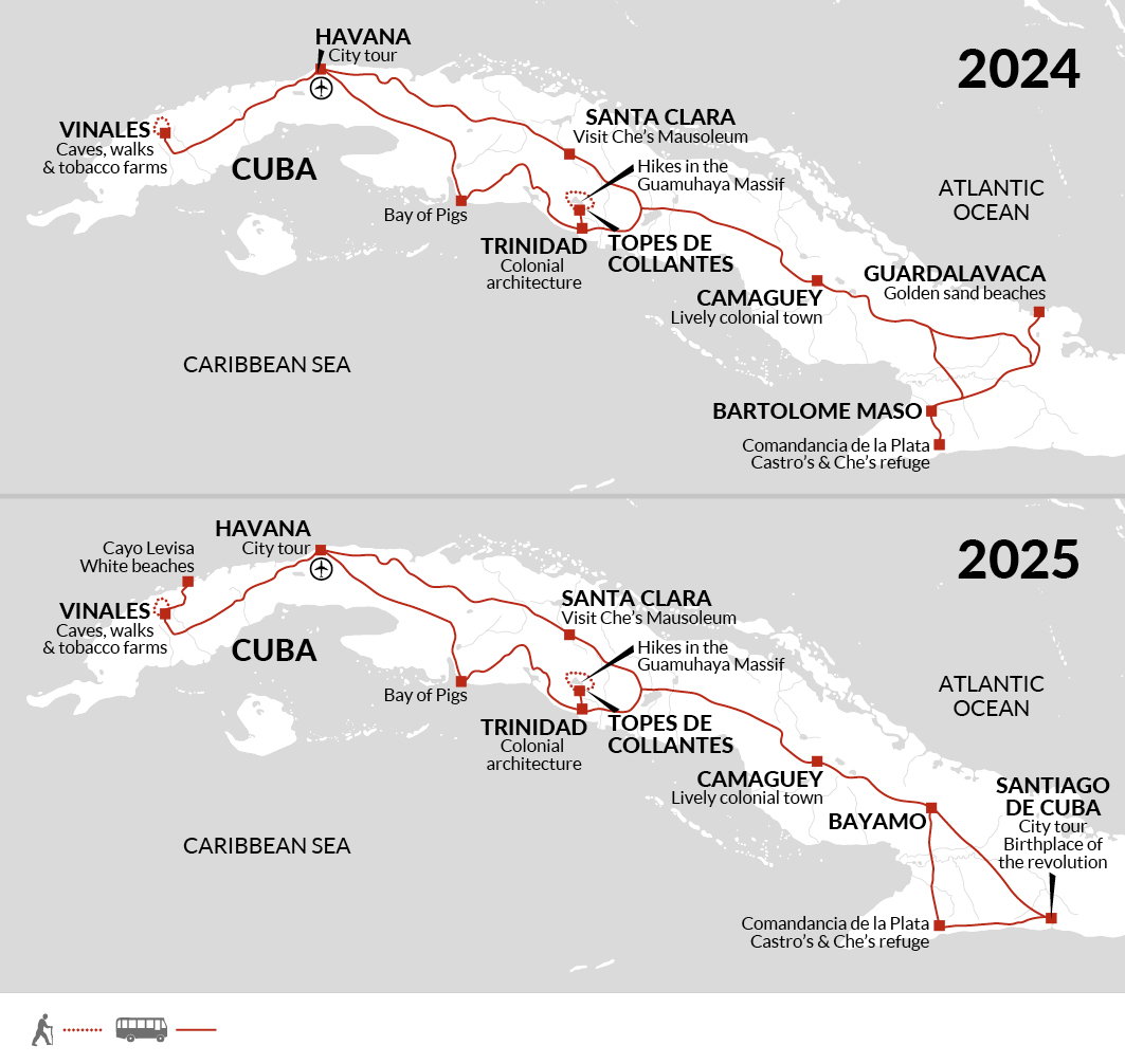 tourhub | Explore! | Cuba Libre! | Tour Map