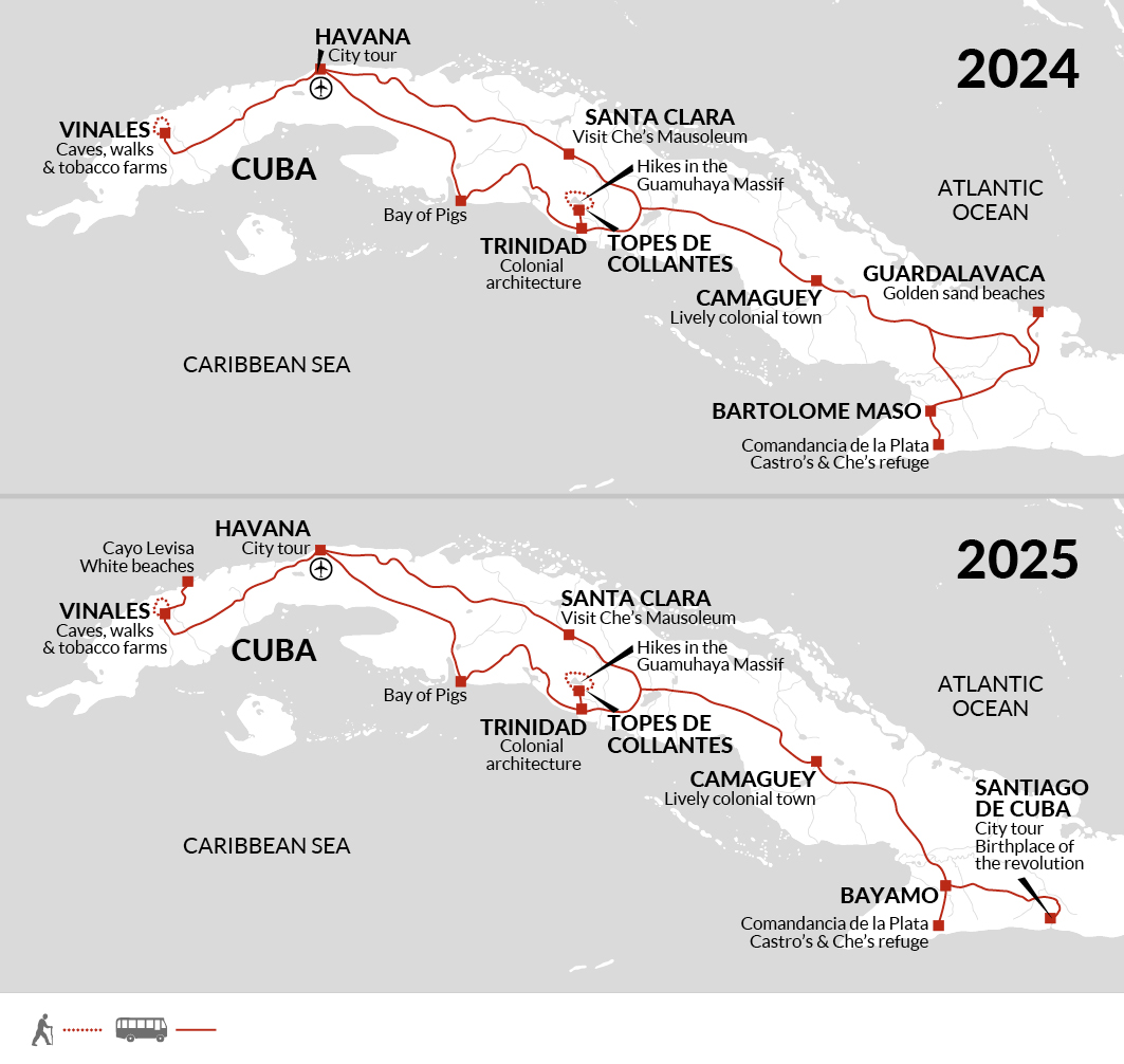 tourhub | Explore! | Cuba Libre! | Tour Map