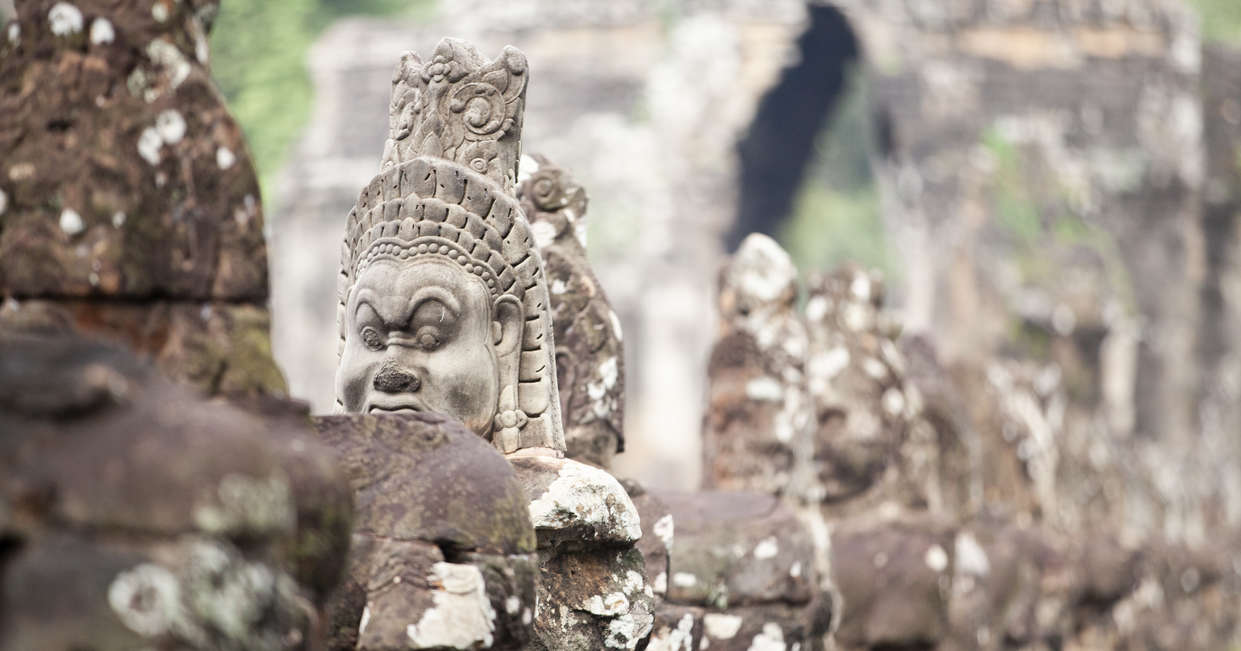Stone work at Angkor