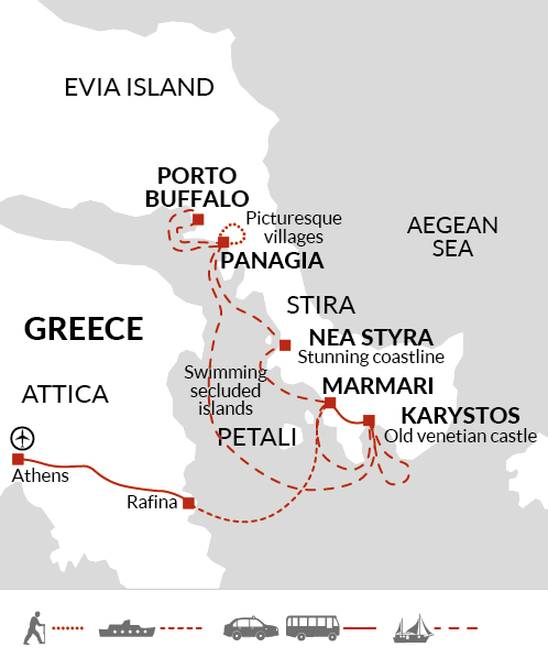 tourhub | Explore! | Greek Island Cruise | Tour Map