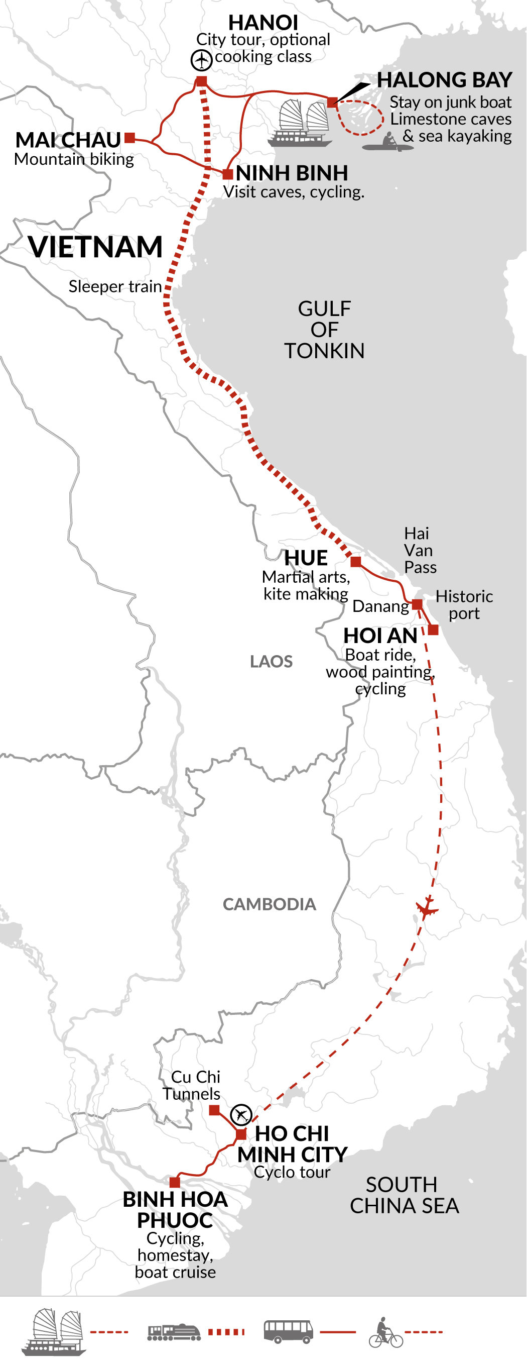 tourhub | Explore! | Family Vietnam In Depth | Tour Map