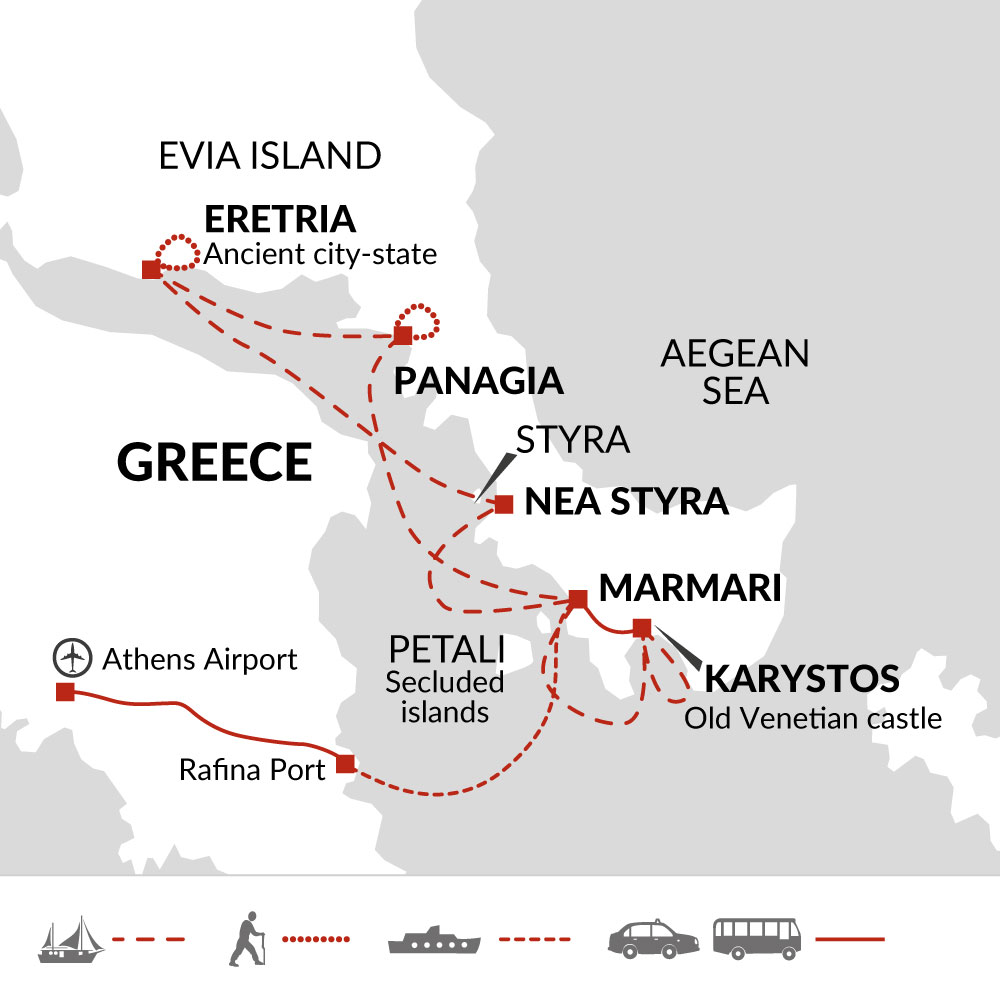 tourhub | Explore! | Greek Island Cruise | Tour Map