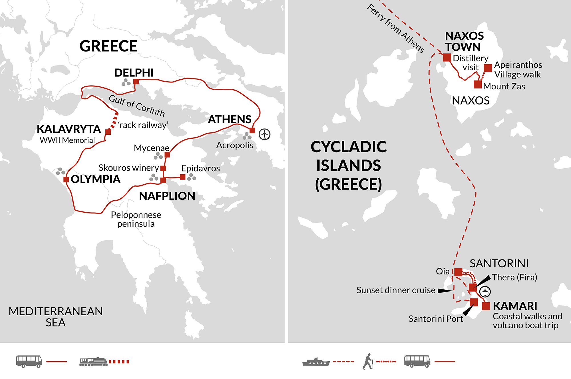 tourhub | Explore! | Best of Greece | Tour Map