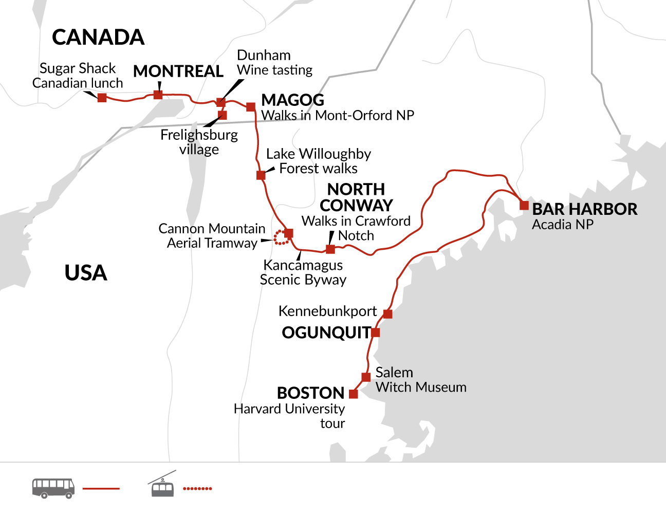 travel from montreal to boston