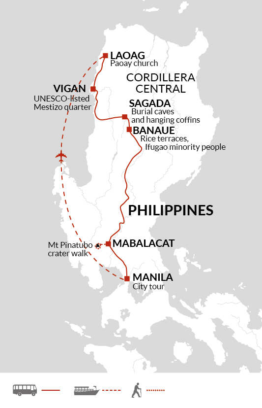 tourhub | Explore! | North Philippines Explorer | Tour Map