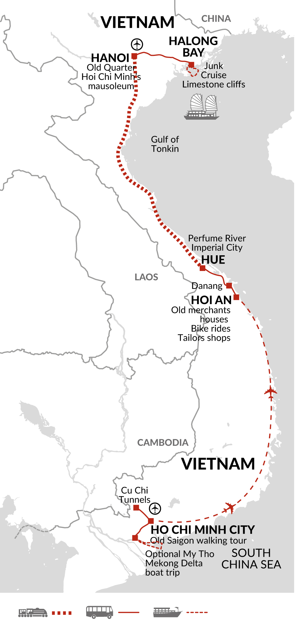 tourhub | Explore! | Simply Vietnam | Tour Map