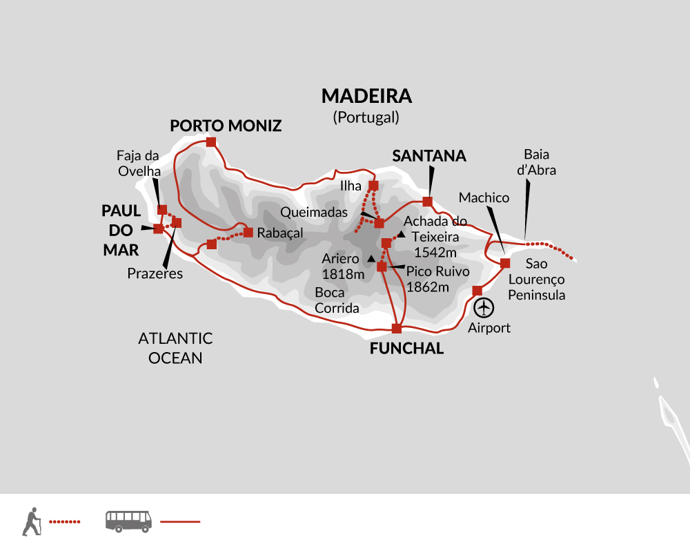 Funchal Levada Walks Map Tour | Levada Trails Of Madeira | Explore! | Tm